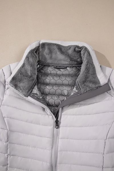 Chaqueta Acolchada de Algodón para Mujer con Cuello Tipo Mao - Image 52