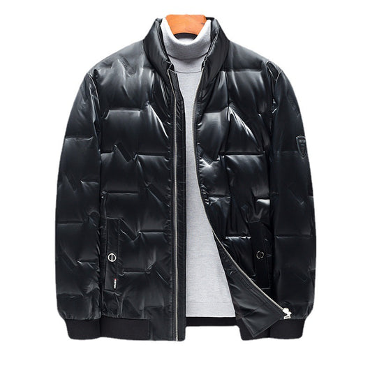 Chaqueta de Plumas para Hombre con Cuello Alto - Image 4