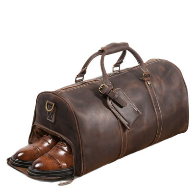 Bolsa de Viaje Primera Capa en Cuero Genuino para Hombre - Image 4