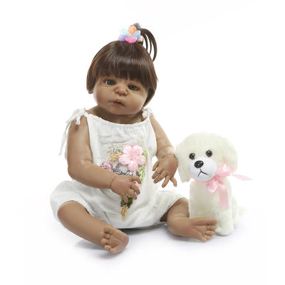 Muñeca de Silicona Realista Piel Oscura para Niños - Image 4