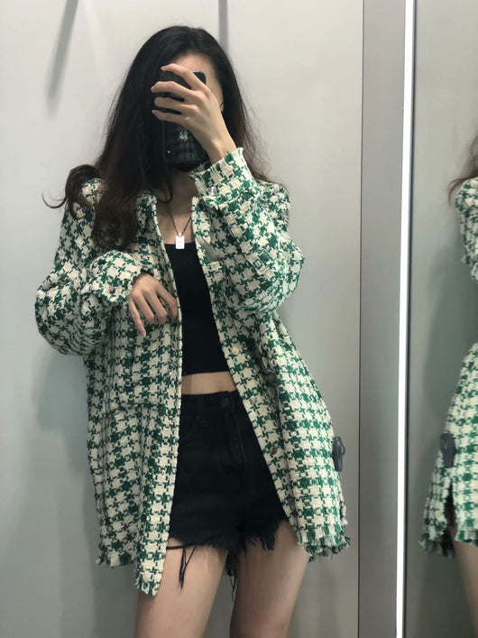 Camisa Suelta de Otoño para Mujer - Estilo Oversized