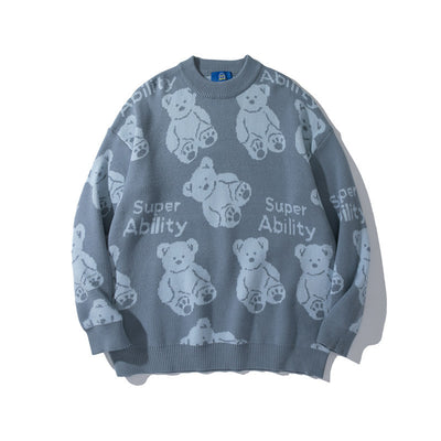 Suéter Unisex con Estampado de Osito Alfabeto - Image 8