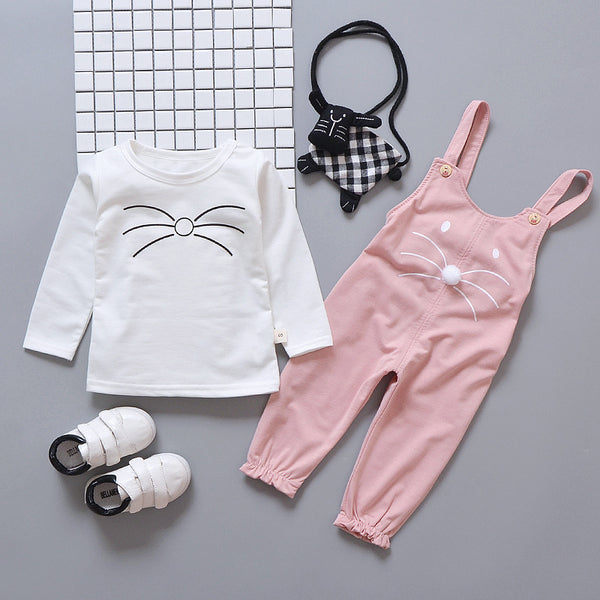 Conjunto de Dos Piezas con Diseño Cartoon para Bebés y Niños Pequeños 0-4 Años