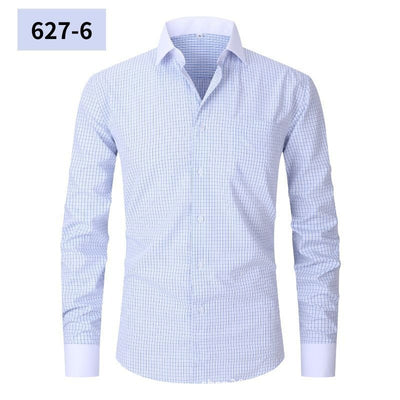 Camisa Rayada de Verano para Hombre Talla Grande - Image 7