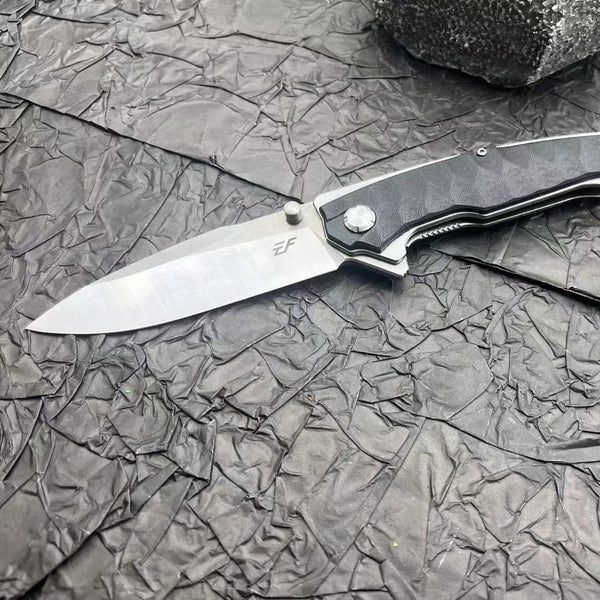 Cuchillo Plegable de Supervivencia con Mango de Fibra de Nylon