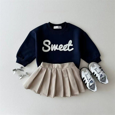Sudadera Infantil con Estampado de Letras - Cuello Redondo Versátil - Image 16
