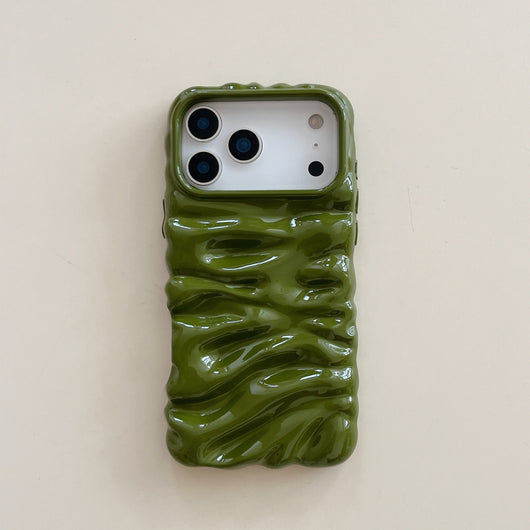 Funda Plisada 3D con Patrón Crema para Carcasas Lisas - Image 11