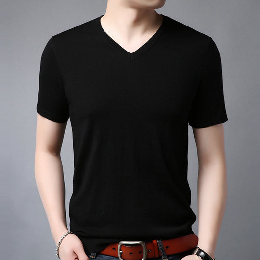 Camiseta de Lana Manga Corta para Hombre - Primavera - Image 14