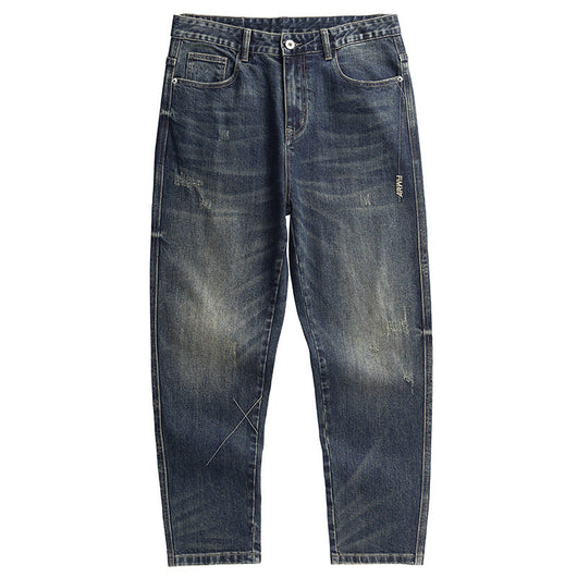 Jeans Retro Holgados de Talle Alto para Hombre Talla Grande - Image 5
