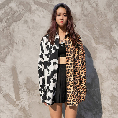 Camisa Estampado Leopardo con Bloques de Color - Image 6