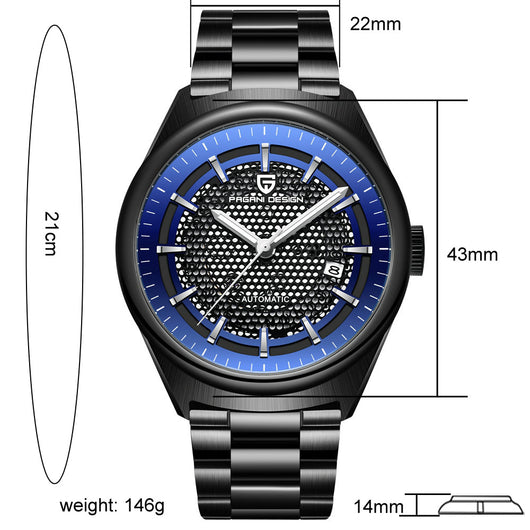 Reloj Mecánico para Hombre con Pulsera de Acero - Image 8