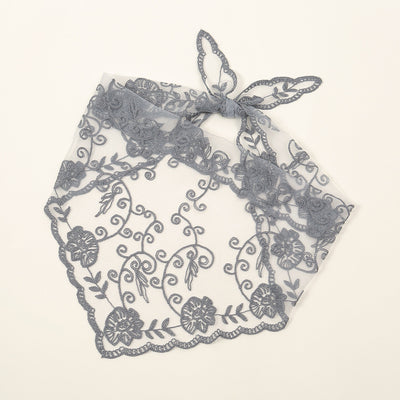 Velo de Novia con Encaje Floral Triangular - Accesorio Nupcial Elegante - Image 12