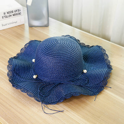 Sombrero de Playa Plegable con Lazo para Mujer - Protección Solar Verano - Image 16