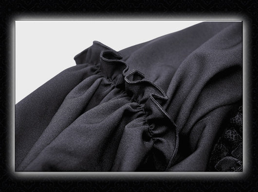 Vestido Gótico Muñeca con Cuello Ataúd - Image 17