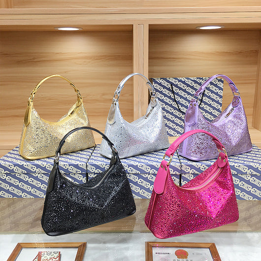 Bolso de Noche Elegante con Strass - Cartera de Gran Capacidad para Mujer - Image 4