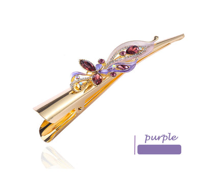 Pasador de Cabello Cristal Dorado Pintado - Image 7