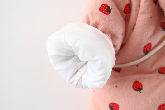 Abrigo de Algodón Niña con Forro Polar Estampado Frutas y Bolsa Incluida - Image 26