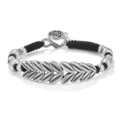 Pulsera Tejida en Plata S999 Diseño Espiga - Image 9