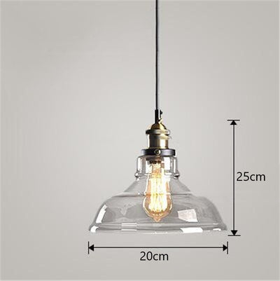 Lámpara Colgante Industrial Nórdica de Vidrio para Dormitorio - Image 10