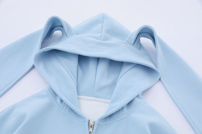 Cardigan de Algodón con Capucha y Orejas de Conejo para Mujer - Image 20