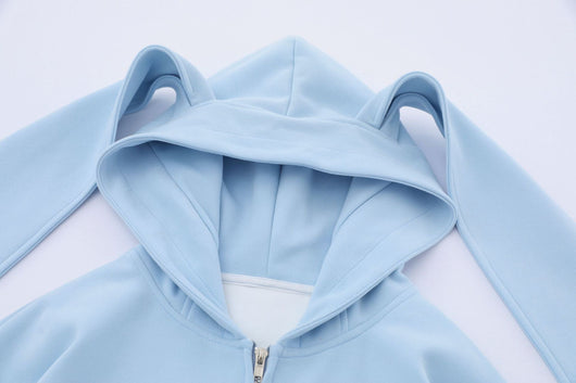 Cardigan de Algodón con Capucha y Orejas de Conejo para Mujer - Image 20