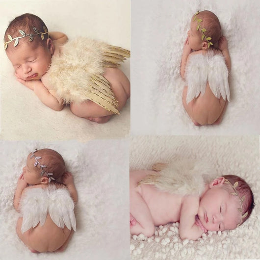 Alas de Ángel para Bebé con Diadema Petits