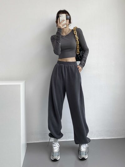 Pantalones Anchos de Cintura Ajustable con Faja Incorporada - Image 10