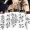 Tatuajes Temporales Floral Impermeables - Diseños Delicados y Duraderos