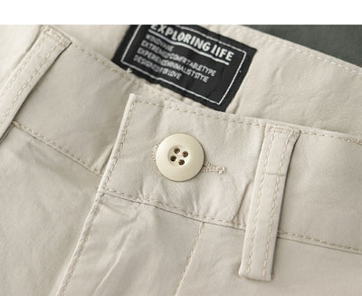 Pantalones Casuales Hombre Verano Transpirables Ajuste Cónico Elástico - Image 12
