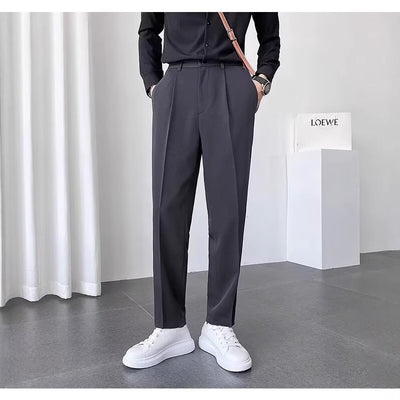 Pantalones de Vestir Casual Rectos para Hombre - Versátiles y Elegantes - Image 3