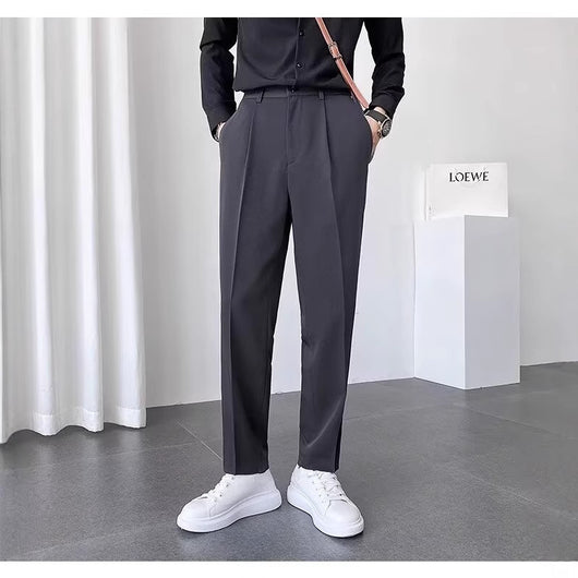 Pantalones de Vestir Casual Rectos para Hombre - Versátiles y Elegantes - Image 3