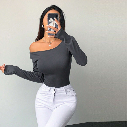 Blusa Backless Sexy para Otoño e Invierno - Diseño Audaz y Elegante - Image 4
