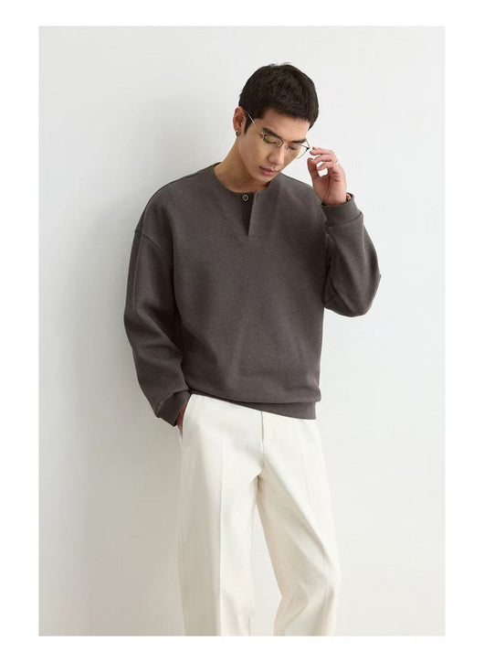 Sudadera Cuello Redondo Ligera para Hombre Talla Grande - Image 11