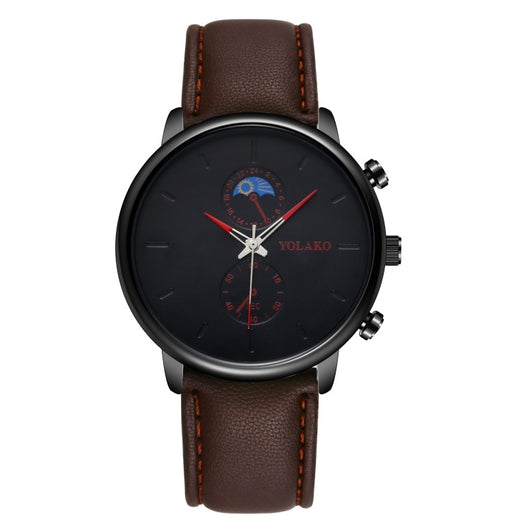 Reloj de Pulsera Ultra Delgado para Hombre con Correa de Cuero - Image 13