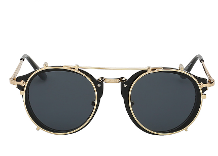 Gafas de Sol Espejo Dual con Funda - Unisex Vintage y Moderno - Image 3