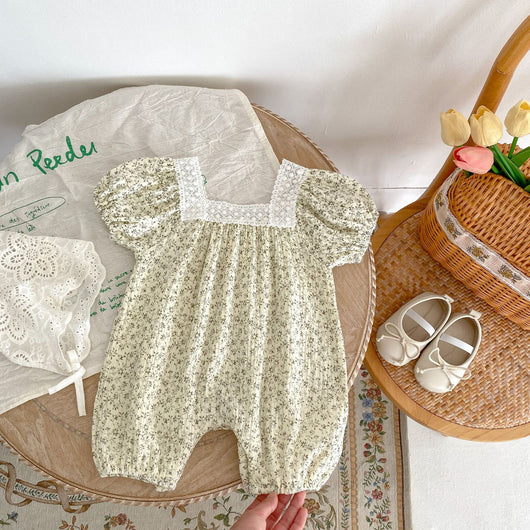 Body para Bebé Niña con Encaje Floral y Cuello Cuadrado - Image 11