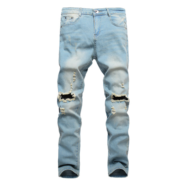 Pantalones Vaqueros Rotos para Hombre - Estilo Street