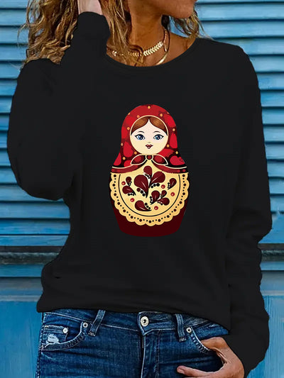 Camisetas Estampadas de Manga Larga para Otoño e Invierno - Image 20