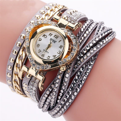 Reloj Pulsera Dama Redondo con Diamantes Love Dial - Image 18