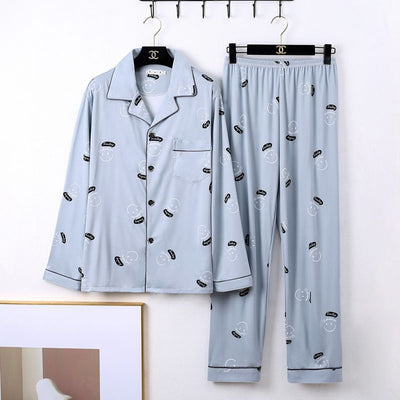 Pijama Minimalista de Manga Larga para Hombre - Image 21