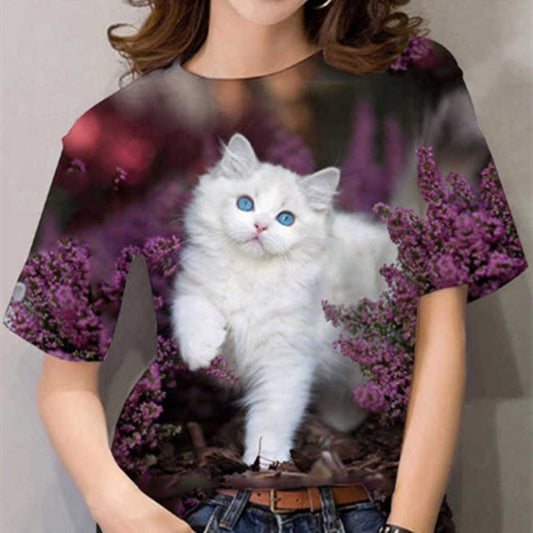 Camiseta Casual Unisex con Estampado Digital