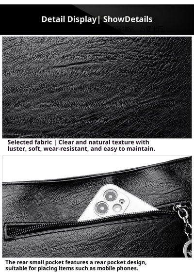 Bolso Bucket de Cuero Genuino con Grabado - Gran Capacidad para Mujer - Image 11