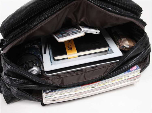 Bolso Multifuncional de Cuero para Hombre - Image 18
