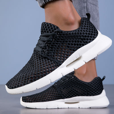 Zapatos Deportivos Flyknit Mesh para Parejas - Ligeros, Transpirables y Cómodos Talla Grande - Image 9