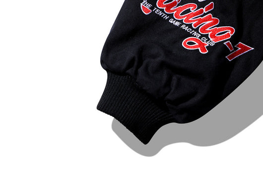 Chaqueta Motociclista Retro con Parches Bordados Hip Hop Street Racing - Image 15