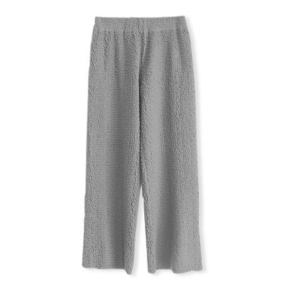 Pantalón Ancho de Lana Tejida con Caída Elegante para Mujer - Image 35