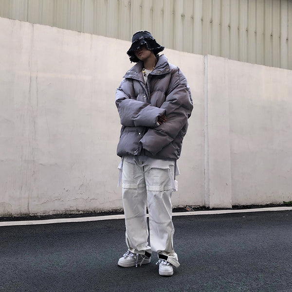 Chaqueta Puffer Acolchada Estilo Coreano