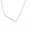 Fabulous Rose Dorado Plated Stainless Steel Initial Letter Pendant Necklace Plateado L