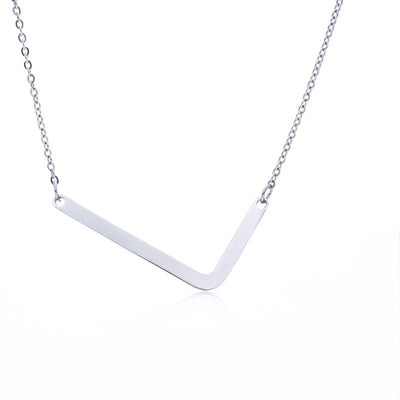 Collar Inicial Acero Inoxidable Chapado en Oro Rosa - Image 66