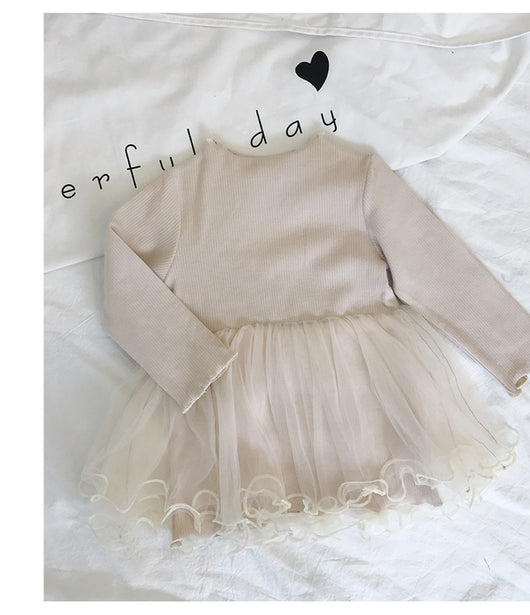 Vestido Infantil de Manga Larga Primavera Otoño - Falda Princesa para Niñas - Image 7